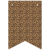 Happy Birthday Cheetah Print Bunting Vlaggetjes (Eerste vlag)