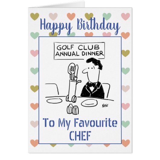 Happy Birthday Chef (Voorkant)