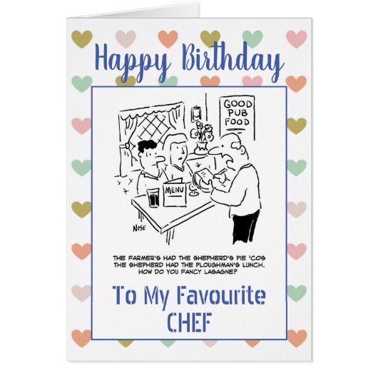 Happy Birthday Chef (Voorkant)