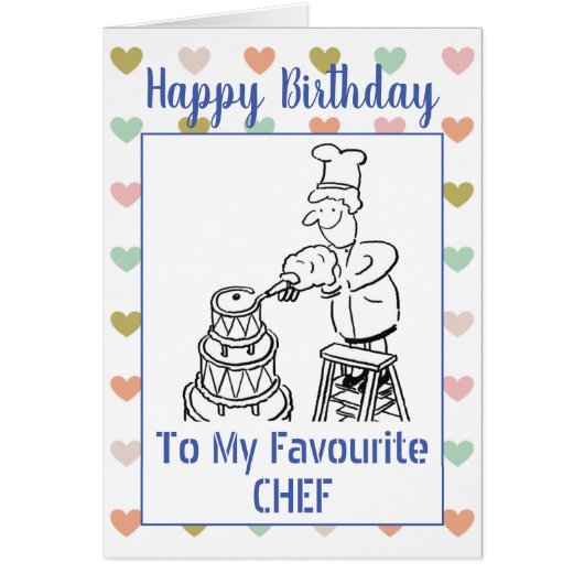 Happy Birthday Chef (Voorkant)