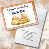 Happy Birthday Chef Cinnamon Buns Kaart