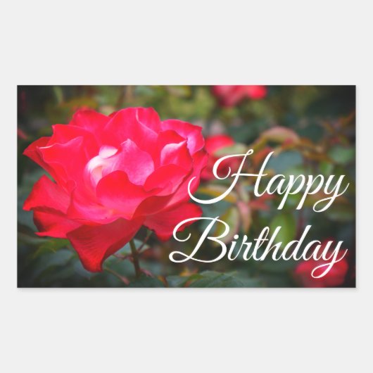 Happy Birthday Cherry Parfait Roos #2 Stickers (Voorkant)