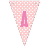 Happy Birthday Chic Paarse Iriska Dots Vlaggetjes (Derde vlag)