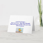 Happy Birthday Chick Kaart (Achterkant)