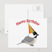 Happy Birthday Chickadee Briefkaart (Voorkant / Achterkant)