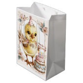 Happy Birthday Chickadee cadeautas (Achterkant Gekanteld)