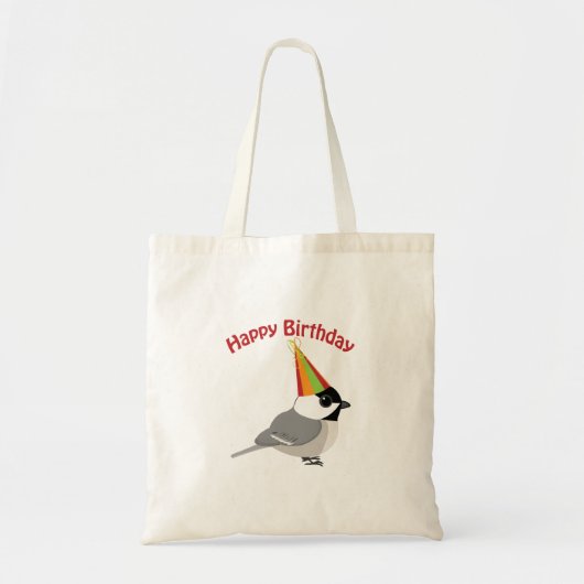 Happy Birthday Chickadee Tote Bag (Voorkant)