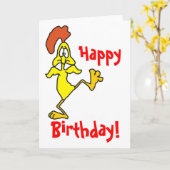 HAPPY BIRTHDAY CHICKEN beroemd gemaakt door Sharon Kaart (Gele Bloem)