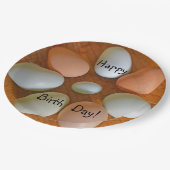 Happy Birthday Chicken Eggs Papieren Bordje (Gekanteld)