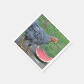 Happy Birthday Chicken Loves Watermelon Servetten (Hoek)