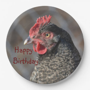 Happy Birthday Chicken Paper Bord