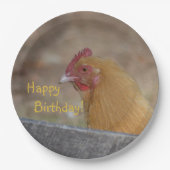 Happy Birthday Chicken Paper Bord (Voorkant)
