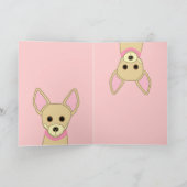 Happy Birthday Chihuahua Kaart (Binnen)