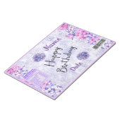 Happy Birthday Chip Bag Wrappers Party Favorieten Notitieblok (Schuin)