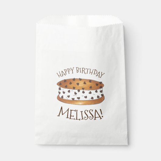 Happy Birthday Chipwich Ice Cream Sandwich Bedankzakje (Voorkant)