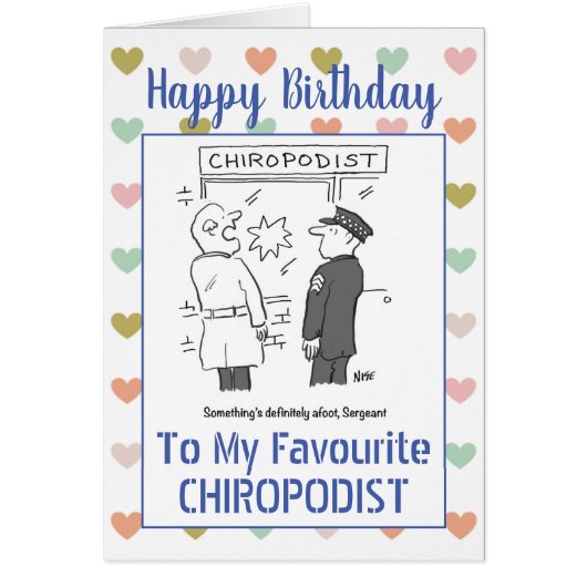 Happy Birthday Chiropodist (Voorkant)