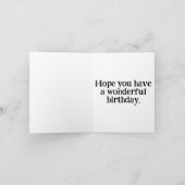 Happy Birthday Chocolate Cake Art Kaart (Binnen)