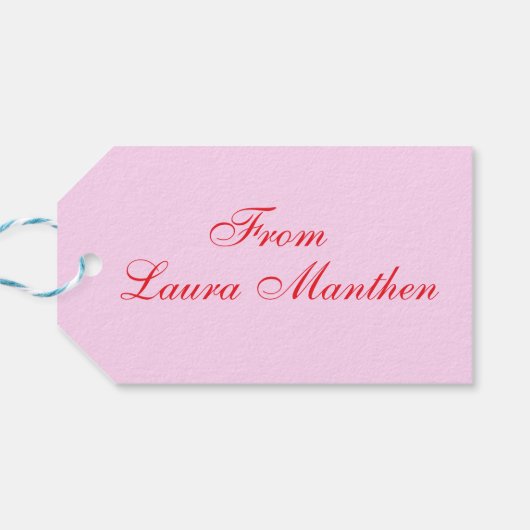 Happy Birthday Chocolate Cake Cadeaulabel (Achterkant Horizontaal)