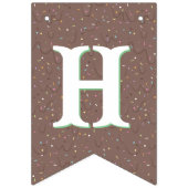 Happy Birthday Chocolate Ice Cream Vlaggetjes (Tweede vlag)