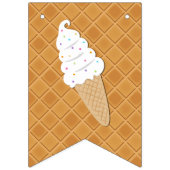 Happy Birthday Chocolate Ice Cream Vlaggetjes (Eerste vlag)