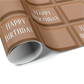 Happy Birthday Chocolate Snoep Bar Cadeaupapier (Rol Hoek)