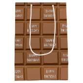 Happy Birthday Chocolate Snoep Bar Medium Cadeauzakje (Achterkant)