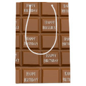 Happy Birthday Chocolate Snoep Bar Medium Cadeauzakje (Voorkant)