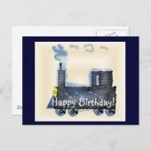 Happy Birthday Choo Choo Briefkaart (Voorkant / Achterkant)