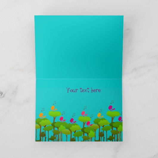 Happy Birthday Chorus Kaart (Binnen)