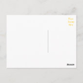 Happy Birthday Chow Chow Puppy Dog Geel Briefkaart (Achterkant)