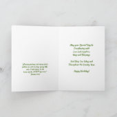 Happy Birthday Christelijke Kaart Flowers (Binnen)