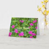 Happy Birthday Christelijke Kaart Pinks (Gele Bloem)