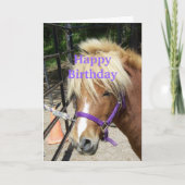 Happy Birthday Christelijke Kaart Pony (Voorkant)