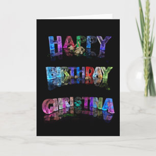 Happy Birthday Christina Card Kaart