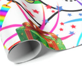 Happy Birthday Christmas Wrapping Paper Cadeaupapier (Rol Hoek)