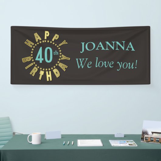 Happy Birthday Circle of Stars Gold GHBX Spandoek (Beurs)