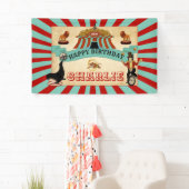 Happy Birthday Circus Party Banner Table Backdrop (Insitu)