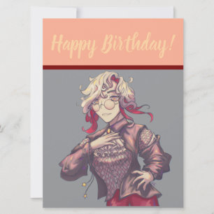 Happy Birthday, Citrine anime Feestdagenkaart