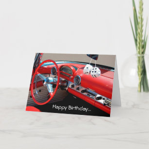 Happy Birthday Classic Car Lover Wenskaart Kaart
