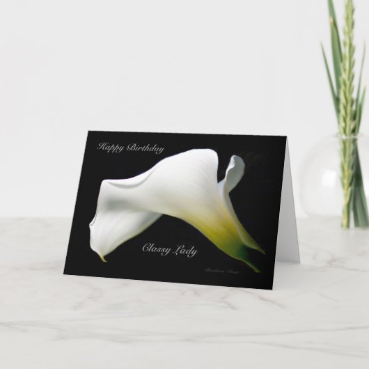 Happy Birthday Classy Lady* Kaart (Voorkant)