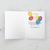 Happy Birthday Clown Kaart (Binnen)