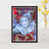 Happy Birthday Clown pop wenskaart Kaart (Gele Bloem)