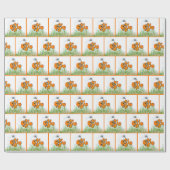 Happy Birthday Clownfish Cadeaupapier (Vlak)