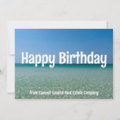 Happy Birthday Coastal Company gepersonaliseerde f Kaart (Voorkant)