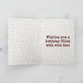 Happy Birthday Cocktail Toast Kaart (Binnen)