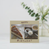 Happy Birthday Coffee & Cake Briefkaart (Staand voorkant)