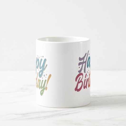 Happy birthday Coffee Mok (Center)