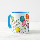 Happy Birthday Coffee Mok (Voorkant links)
