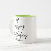 Happy Birthday Coffee Mok (Voorkant links)