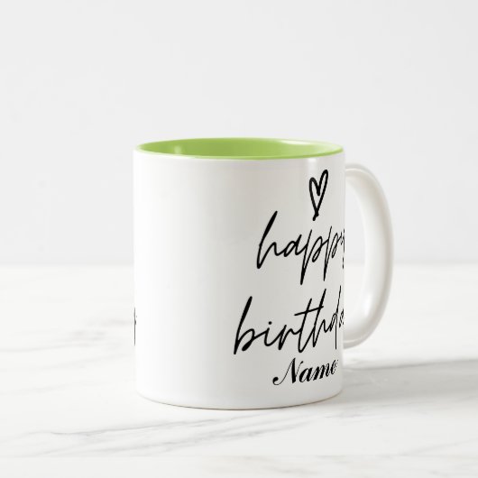 Happy Birthday Coffee Mok (Voorkant rechts)